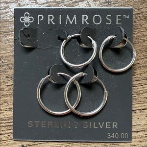 Sterling Silver Hoop Earrings